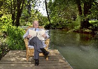 Dr. Sorenson on the canal